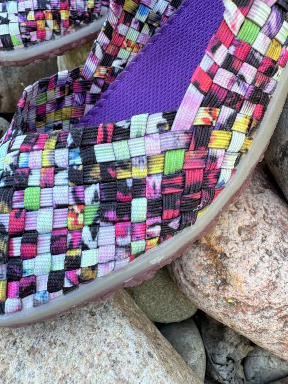Zee Alexis Sammi Multicolor Woven Mary Jane Flats